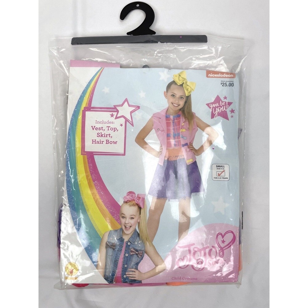 JoJo Siwa Halloween Costume Missing Bow Small 4-6 Jo Jo